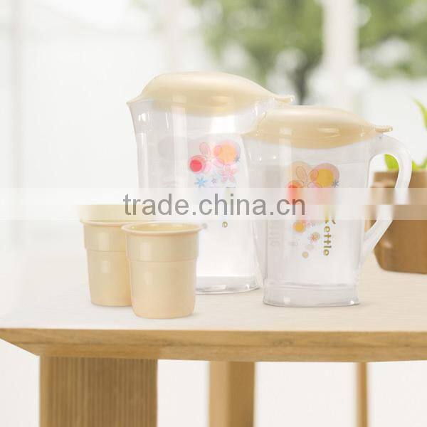 2 L plastic water pitcher with cups,Plastic jug and tea kettle