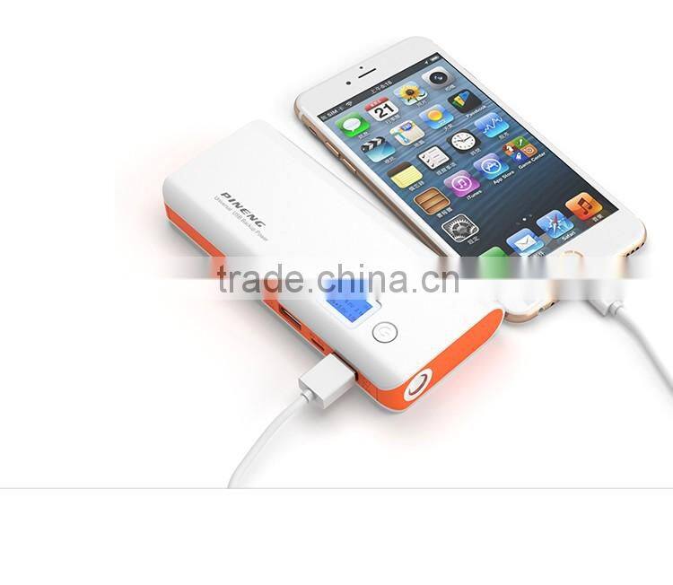PINENG PN-968 High Quality Dual USB Portable Power Bank With Flashlight
