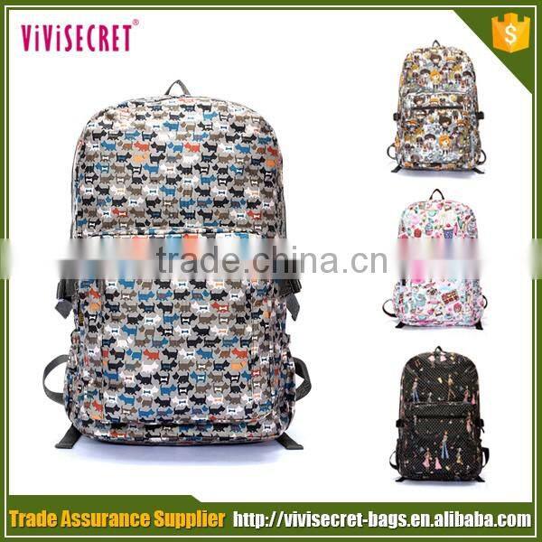 2016 new arrival product waterproof teenager nylon school sport bagpack