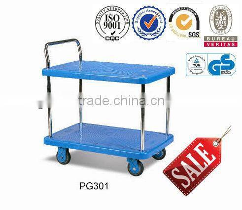 Plastic Platform Hand Truck With Chromed Tubular Handles PG Series