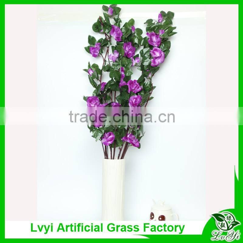 Cheap artificial rose flowers making for home decoration