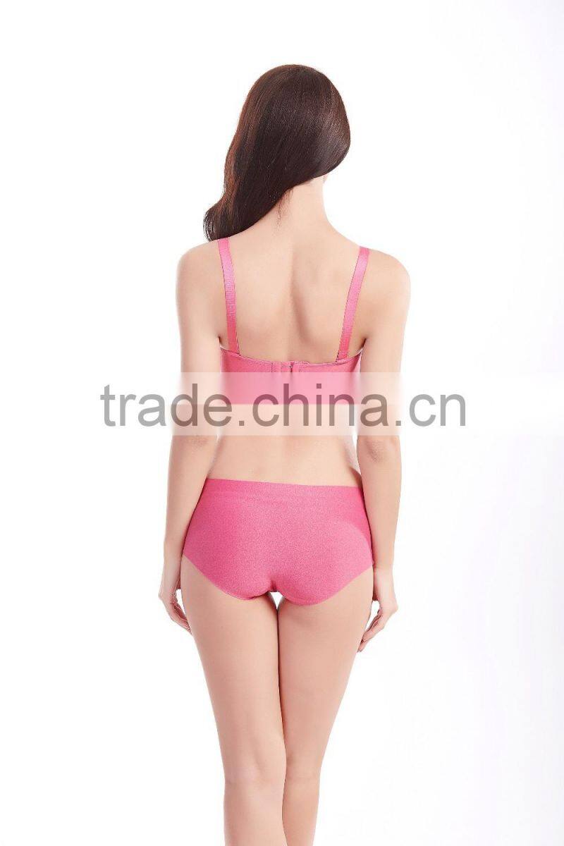 New Design one piece seamless sexy fancy bra and panty set underwear