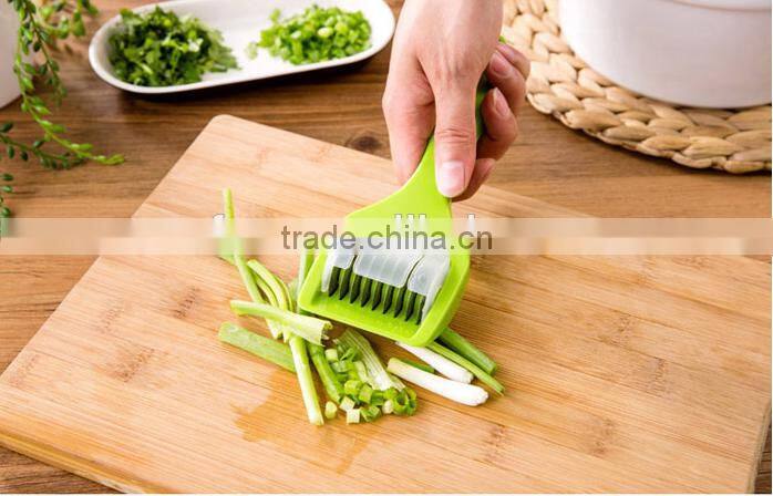 Manual Green Onion Chopper Slicer Garlic Coriander Cutter / onion cutter onion slicer / Vegetable Onion Chopper