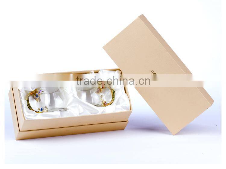 enamel gift pewter design flower model water glass gift