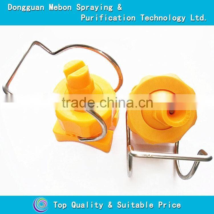 adjustable ball pretreatment clip nozzle,flat fan or full cone clamp nozzle