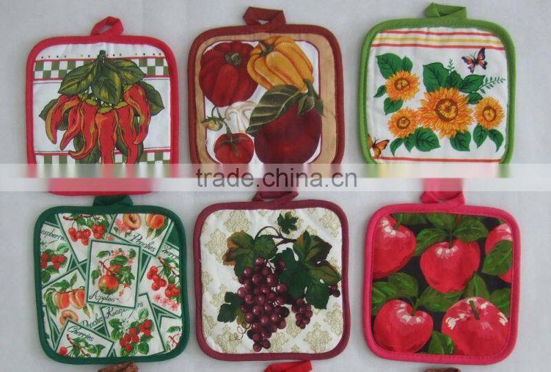 walmart design pot holder set American oven mitten single coffee design insulated hot pot set