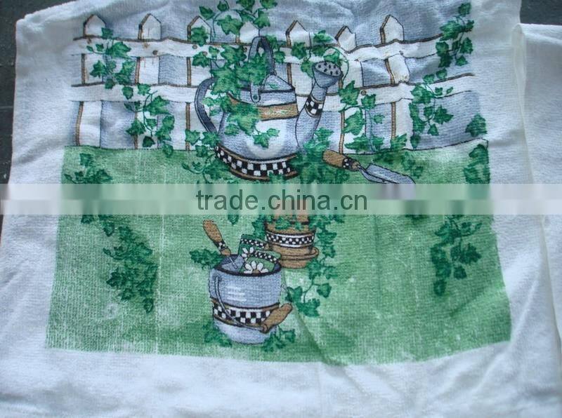 silk screen printing 60gram standard size in 15"x25"cotton tea towel stocklot