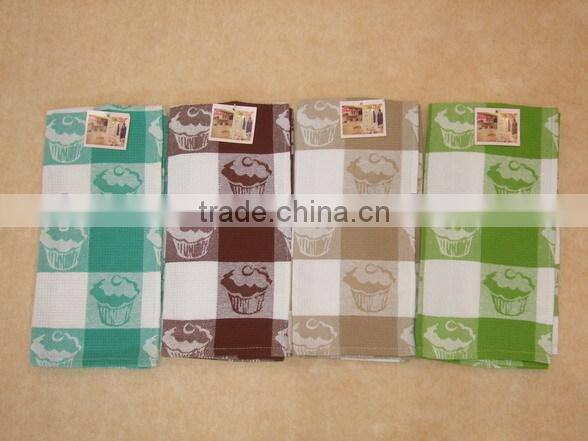 waffle weaving jacquard cotton tea towel home textile wholesale alibaba