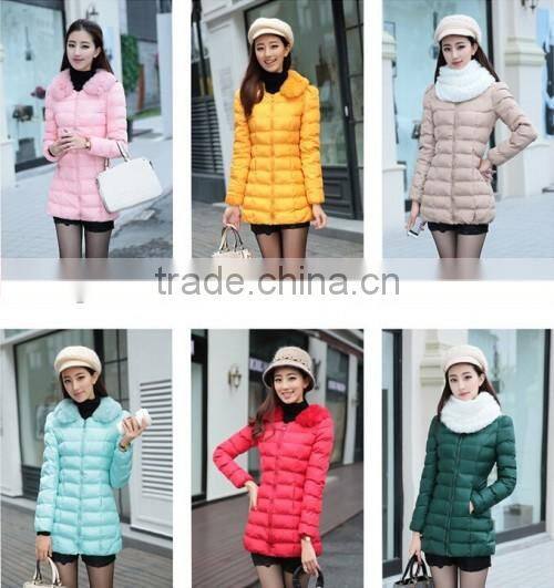 2015 Hot Sale Thicken Warm Sexy Coat Long Zipper Style OEM Price Fashion Beautiful Ladies Overcoat
