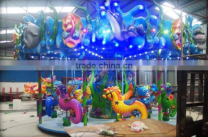 Children Loved Play Game Amusement Ocean Carousel Horse Kids Carousel Ride