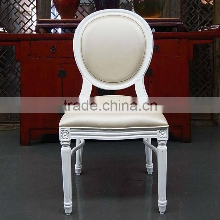 Modern Wedding Leather Chairs/ Solid Wood Banquet Chair WDC-05