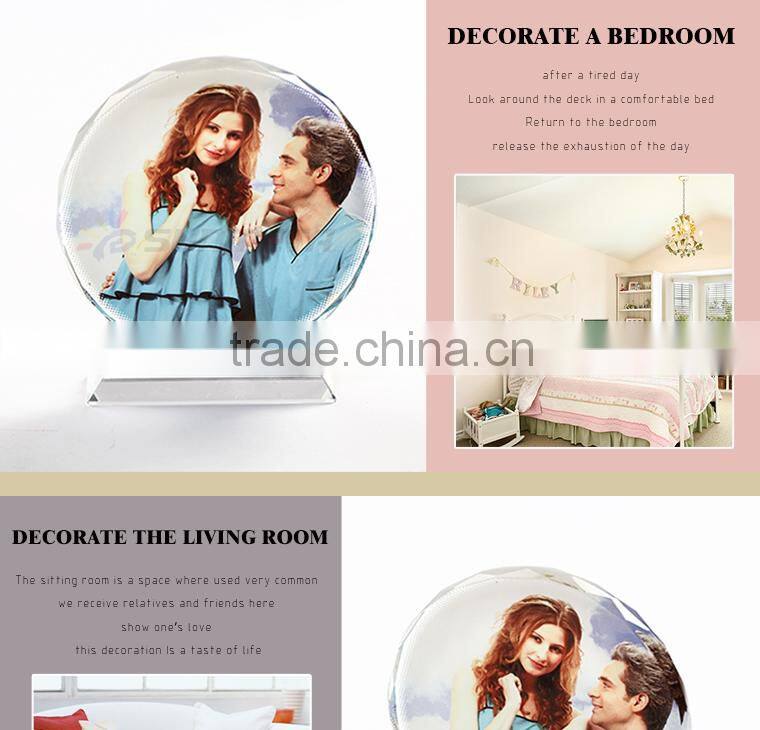 Blank sublimation crystal with coating ,crystal couvenir