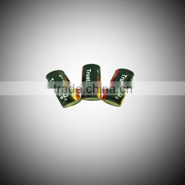 Factory directly sale, TrustFire 3.7Volt 880mAh 16340 Protected high recycle rechargeable battery holder from original factory