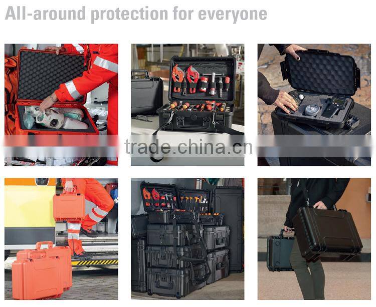 Hard solid durable protective injection mold sturdy storage stable handheld portable packaging box EVA foam car computer case