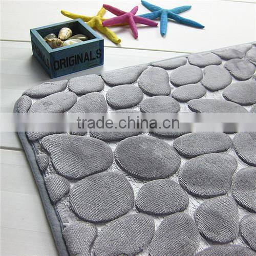 cobblestone coral bathroom rugs super watersorb anti-slipe door mat