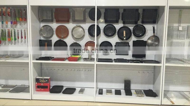 Stainless steel vegetable wok, BBQ cooking basket KY3631AP