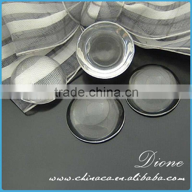 38mm (1.5") Crystal Clear Glass Cabochon Tiles - Perfect for our 1.5 Round Bezel Pendant Trays