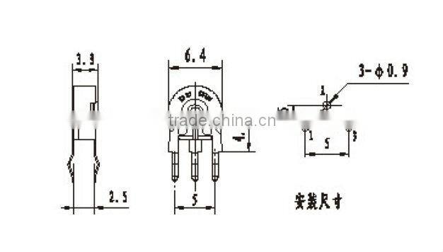 ROHS certification potentiometers