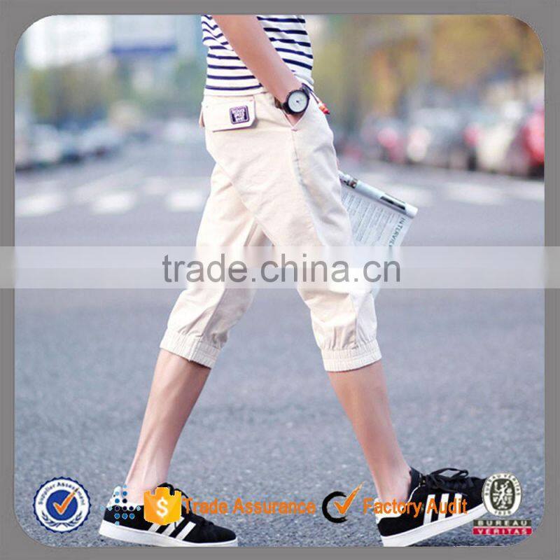 Wholesale hip hop drop crotch fashion custom cotton men jogger shorts