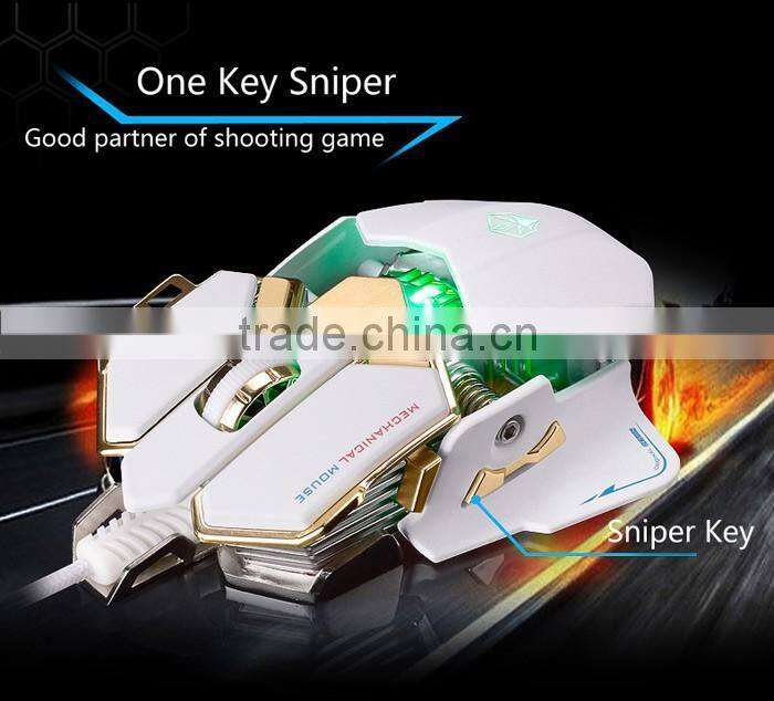 LUOM G10 10 Buttons 4 Colors DPI Adjustable Optical USB Wired Mouse Gamer Professional for Macros wireless Mouse