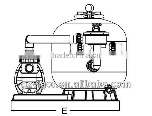 Swimming pool Sand filter / Sand filter with pump