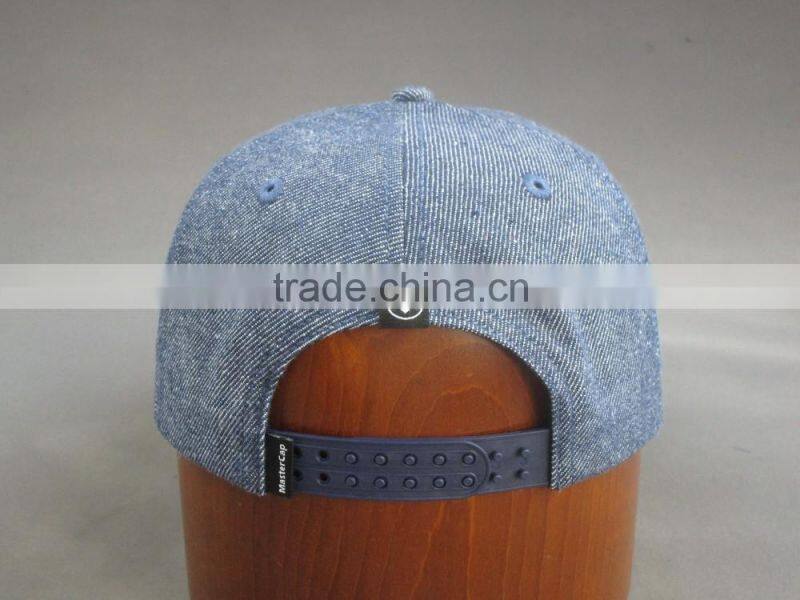 Custom high quality 6- panel snapback hat with embroidery