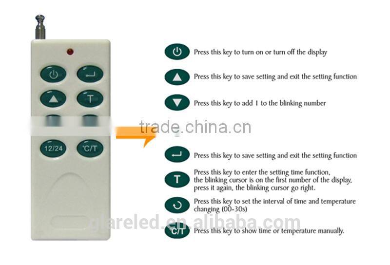 3 digit led display led time and temperature signs stop watch