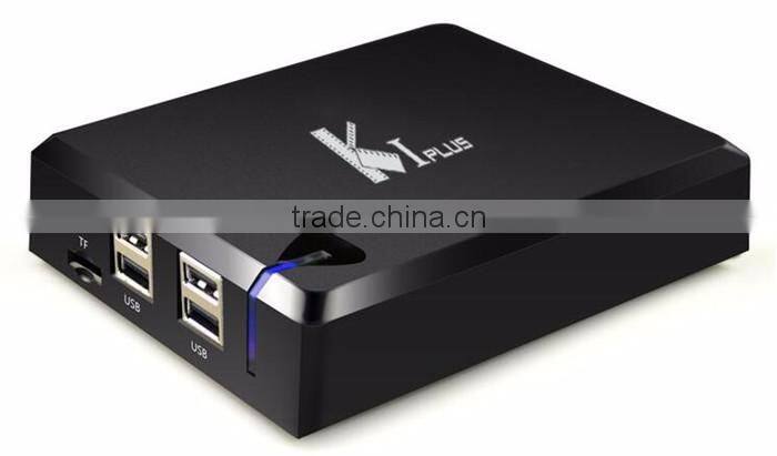 Newest Amlogic S905 KI Plus T2 S2 OTT TV Box Kodi Pre-installed k1 dvb s2 k1 plus