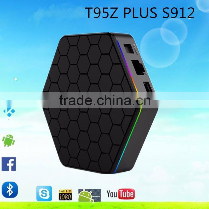 2017 Latest model 3GB RAM 16GB ROM 3Wechip supply excellent quality T96 PRO Amlogic S912 Octa core H96 pro 1000M Lan 4K android