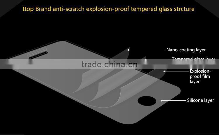 Wholesale Anti glare and anti shock matte screen protector tempered glass for iphone /for Samsung