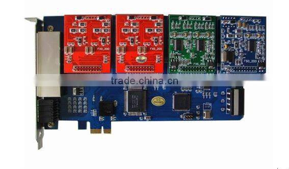 Asterisk FXO/FXS PCI-E CARD---8 ports Available