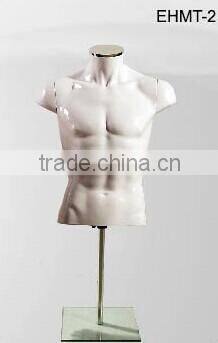 Plastic 1/2 male Torso Mannequin