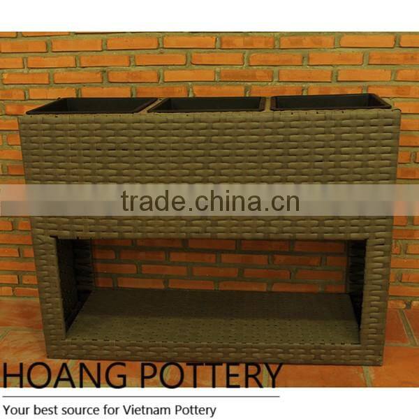 Handmade Wicker Planters Garden