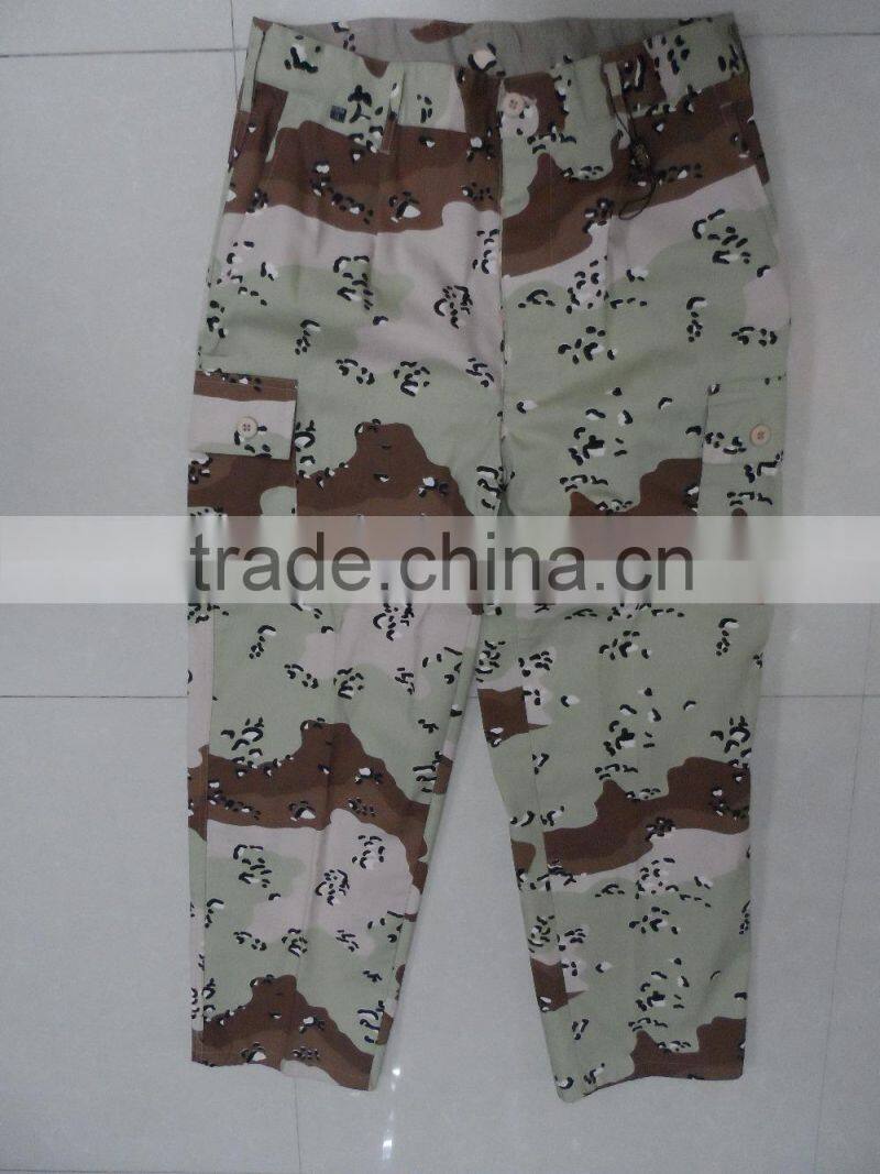 OEM white dot brown printed cotton polyester ripstop strong anti tearing european camouflage military uniform