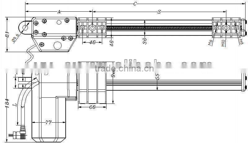24V linear actuator for electric TV stand
