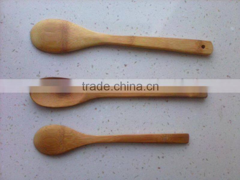 18cm hot sell bamboo wooden spoon for kids