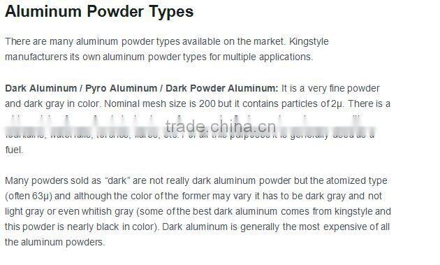 aluminium powder fireworks