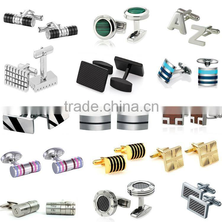 China factory luxury stainless steel antique vintage gold engraved cufflinks for men