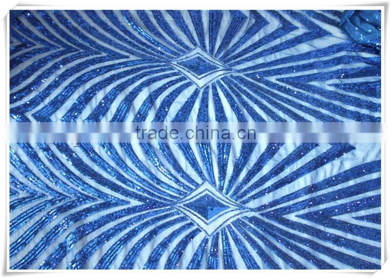 Nylon Spandex Lycra shiny colorful sequin textiles fabric Sequin girl Dress Fabric