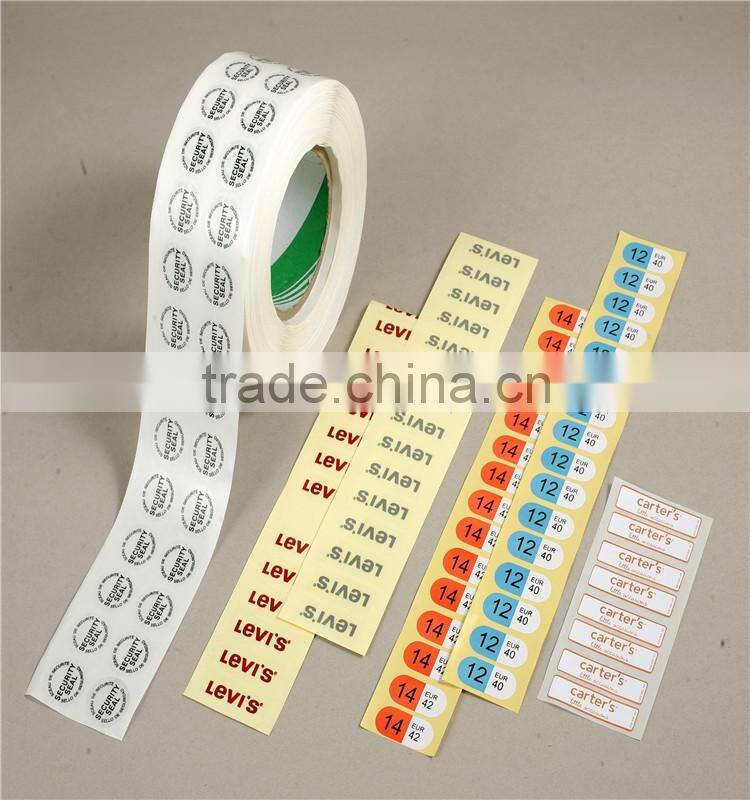 Customized waterproof and durable food label design