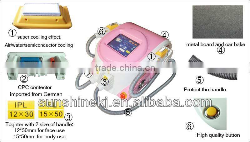 2014 New Portable High Power hair removal epilation ipl beauty equipment for home use