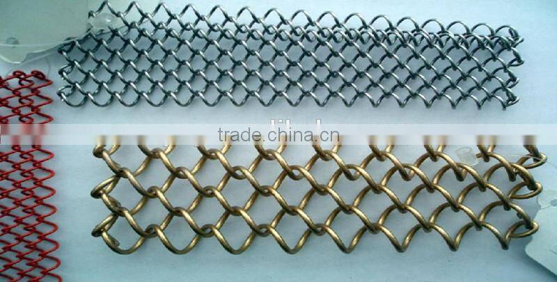 Hot Dipped Galvanized or pvc coated chain link rhombus fence(ISO9001:2000)