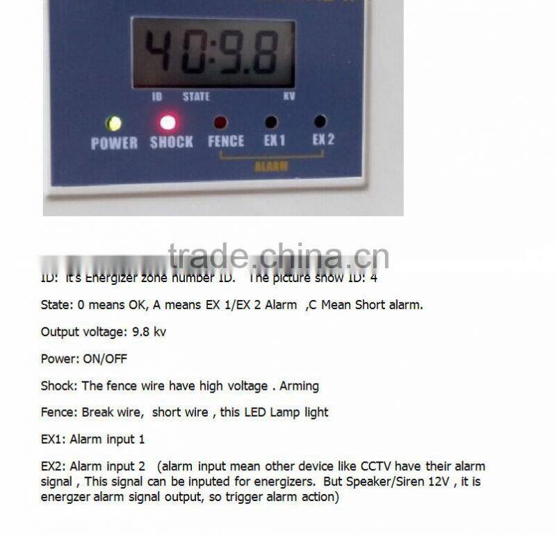 2016 New Powerful 14KV High voltage electricity wire fence system