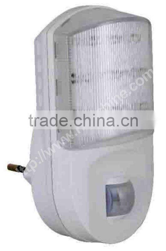 white new led night light sensor with 9led