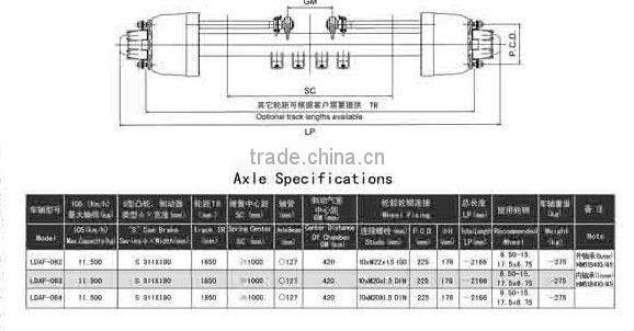 11T American type spoke axle manufacturer with low price