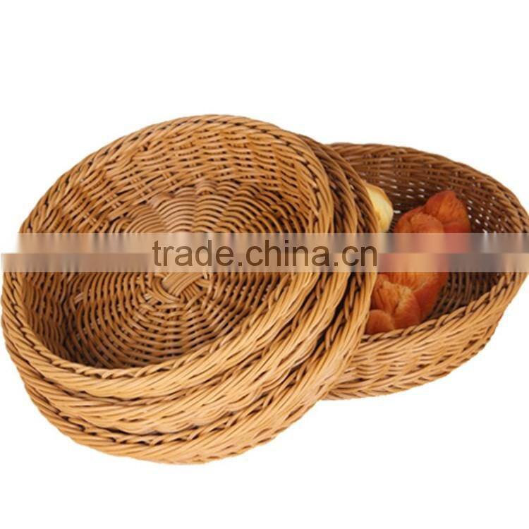 S&D Eco-friendly decorative designl rattan material fruit basket cheap wicker baskets