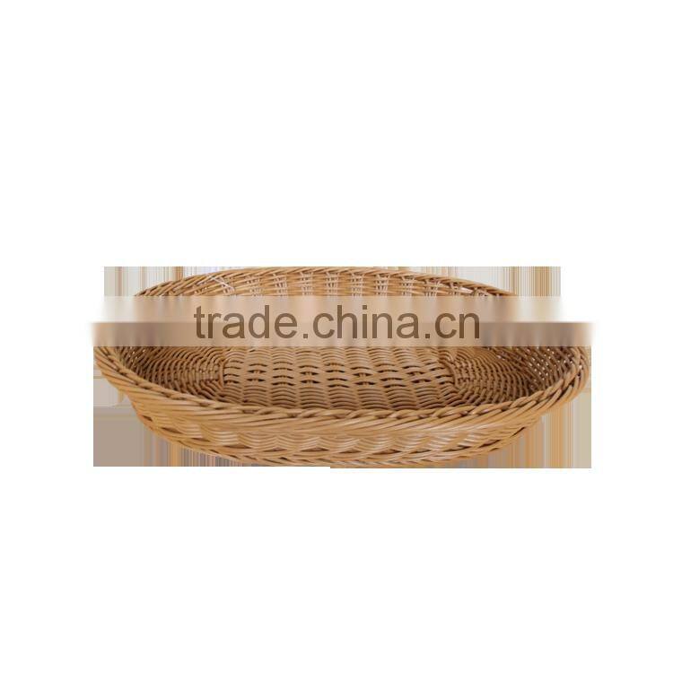 Excellent quality handcrafts cane woven oval fruit basket for display