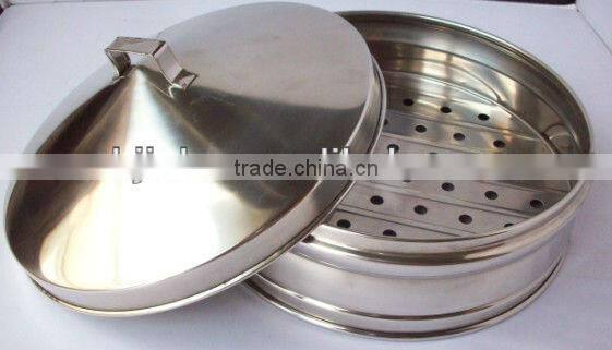 Silvery Color Commercial Stainless Steel Dumpling Food Steamer