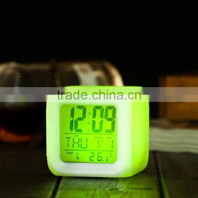 led color changing clock digital alarm clock promotional gift alarm clock home decoration clock