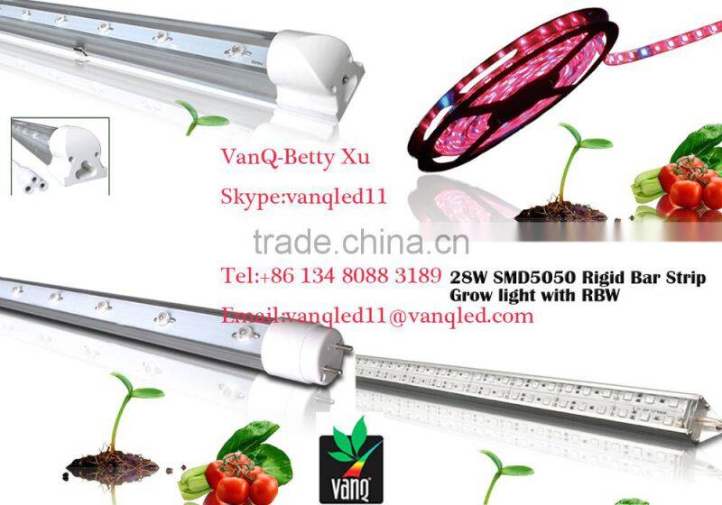 Led grow tube light 20w 1.2M no fan for vertical farming in mulitiple color ratio
